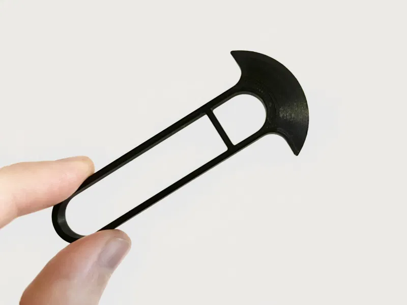 Dụng cụ cạo giường in 3D HEX lưỡi bán nguyệt, in nhanh, hoa văn lục giác - Image 3