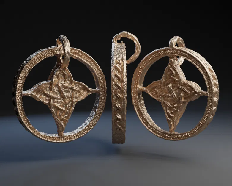 Mặt Dây Chuyền Celtic Bị Trầy Xước - Đồ Trang Sức Cổ Điển - Image 1