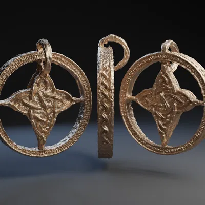 Mặt Dây Chuyền Celtic Bị Trầy Xước - Đồ Trang Sức Cổ Điển