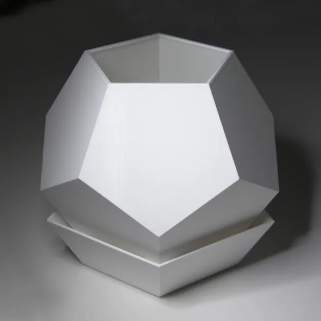 Chậu Hoa Dodecahedron Có Đĩa Hứng - Image 7