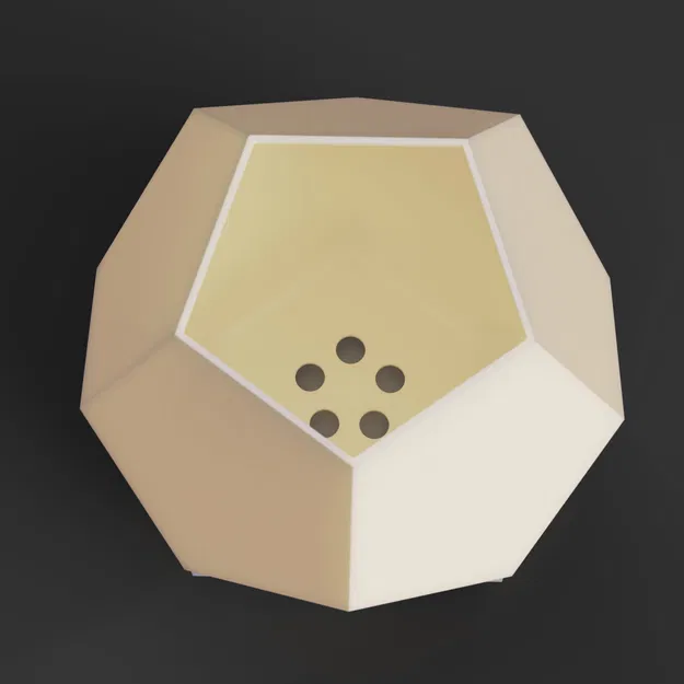 Chậu Hoa Dodecahedron Có Đĩa Hứng - Image 12