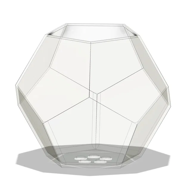 Chậu Hoa Dodecahedron Có Đĩa Hứng - Image 15