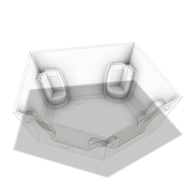 Chậu Hoa Dodecahedron Có Đĩa Hứng - Image 17