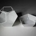 Chậu Hoa Hình Dodecahedron Có Đế Lót - Thumbnail 5
