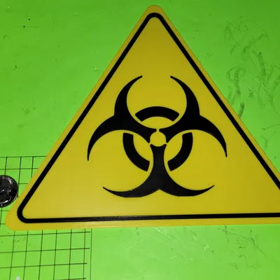 Biển báo Biohazard Dễ In Đa Sắc Cho Cửa Xưởng, Phòng Tắm, Phòng Ngủ...