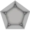 Chậu Hoa Hình Dodecahedron Có Đế Lót - Thumbnail 13