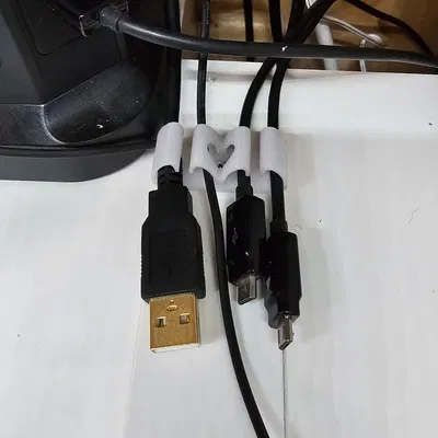 Kẹp Giữ Đôi Dây Cáp (Có Thể Vít Hoặc Dán)