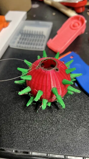 Móc treo cây thông hình nhím biển - Image 1