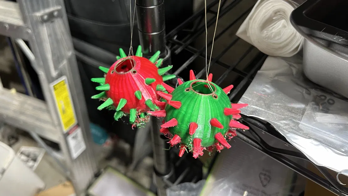 Móc treo cây thông hình nhím biển - Image 2