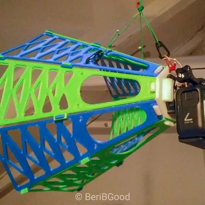 Camera đuổi theo cho dù lượn - Lắp ráp tại chỗ không cần ốc vít hay dây rút