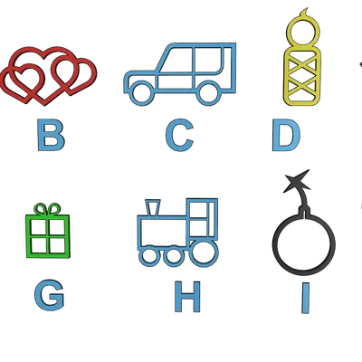 Trang trí Ornament Cho Món Quà - Dễ In