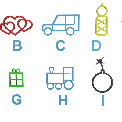 Trang trí Ornament Cho Món Quà - Dễ In