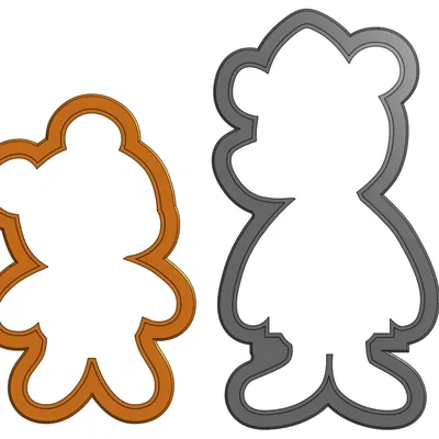 Gấu - Khuôn cắt bánh gừng