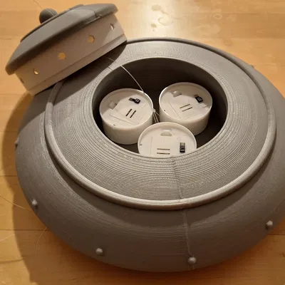 Đĩa bay (UFO) Phong Cách Thập Niên 50 (Có Đèn Nến)