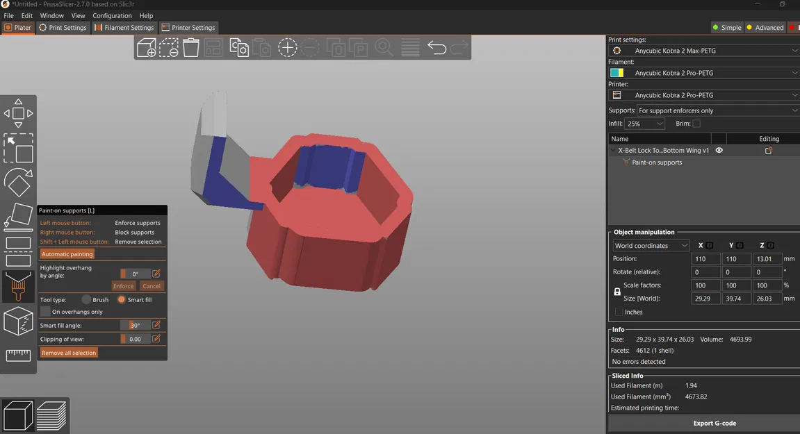 Nắp Khóa Dây Curoa Anycubic Kobra 2 Pro (Dùng được cho Kobra 2 / Kobra 2 Plus) - Image 4