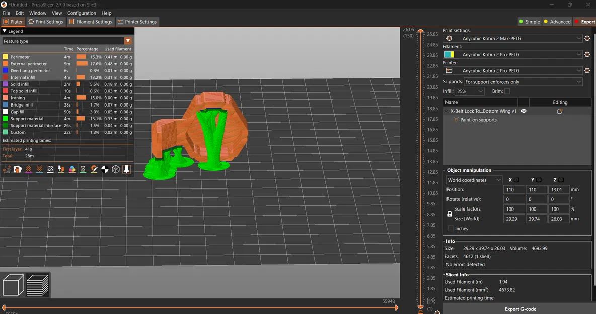 Nắp Khóa Dây Curoa Anycubic Kobra 2 Pro (Dùng được cho Kobra 2 / Kobra 2 Plus) - Image 6