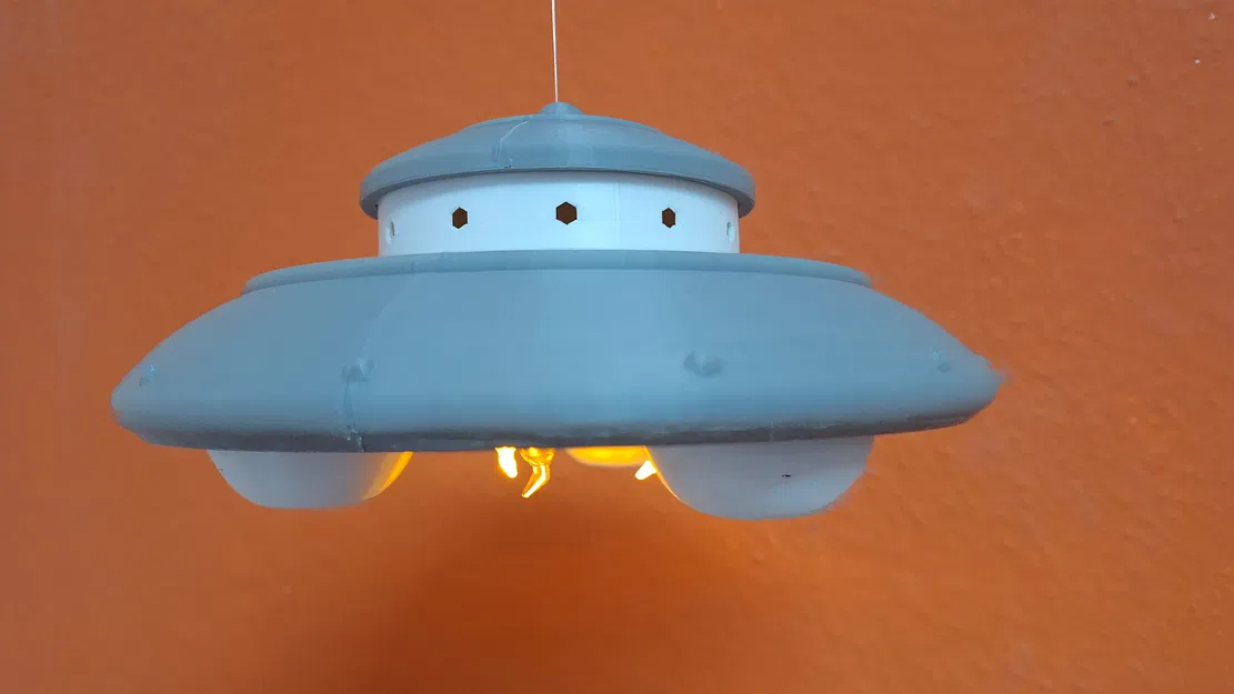 Đĩa bay (UFO) Phong Cách Thập Niên 50 (Có Đèn Nến) - Image 5