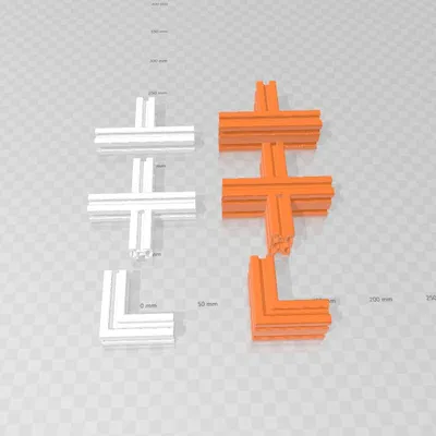 Hệ thống thanh nhôm định hình 2020/2040 in 3D