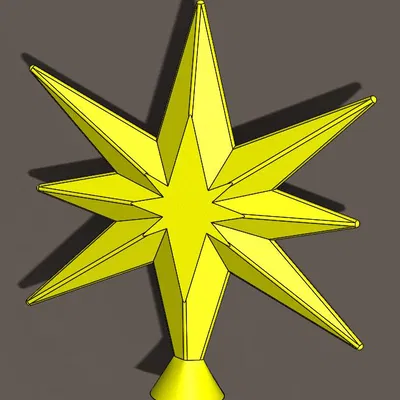 Đỉnh Sao Giáng Sinh Trang Trí Cây Thông