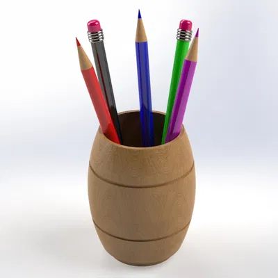 Ly Hình Thùng Đựng Bút