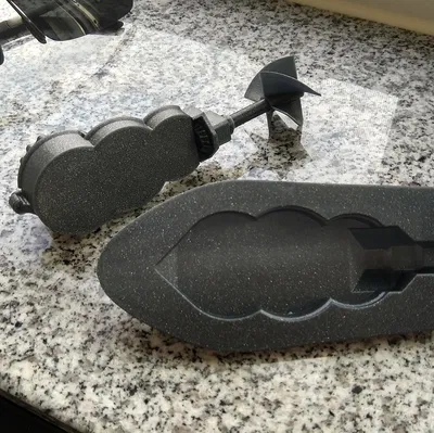 Mô hình thuyền lên dây cót mini không cần vít