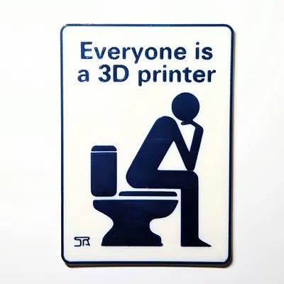 Biển Toilet Dành Cho Dân 3D Printer