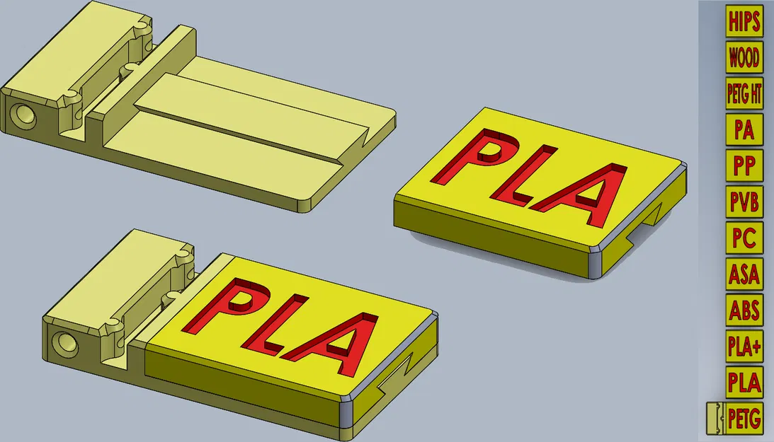 Kẹp dây tóc có thể thay đổi nhãn ghi loại dây tóc - Image 1