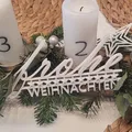 Biển "Frohe Weihnachten" - Thumbnail 1