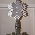 Đồ Trang Trí Đỉnh Cây Thông Hình Bông Tuyết - Thumbnail 1