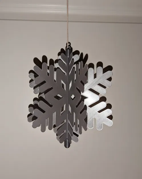 Đồ Trang Trí Đỉnh Cây Thông Hình Bông Tuyết - Image 4