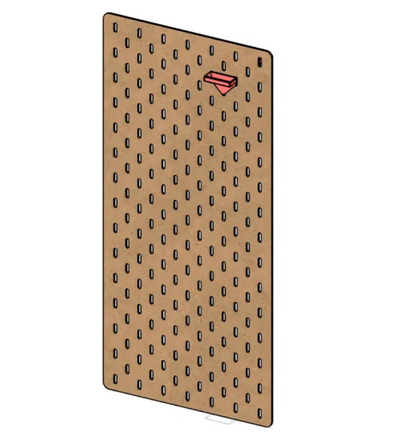 Bảng Ghim Skadis Tự Làm & Đế Cắm (kèm file cắt laser dxf) - Image 1