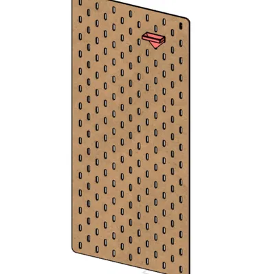 Bảng Ghim Skadis Tự Làm & Đế Cắm (kèm file cắt laser dxf)