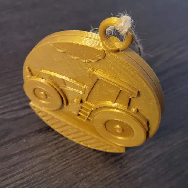 Móc treo cây thông Giáng Sinh hình máy cày Claas - Image 2