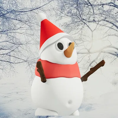 Mô hình trang trí Giáng sinh hình người tuyết