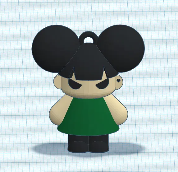 Móc khóa mô hình Dolli đơn giản dễ thương - Image 3