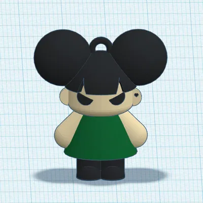 Móc khóa mô hình Dolli đơn giản dễ thương