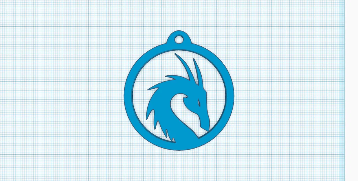 Móc Khóa Hình Rồng - In 3D Độc Đáo - Image 1