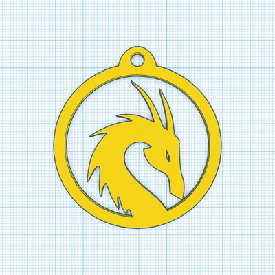 Móc Khóa Hình Rồng - In 3D Độc Đáo