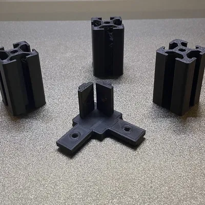 Phụ kiện nối góc 3 chiều cho thanh nhôm 3030