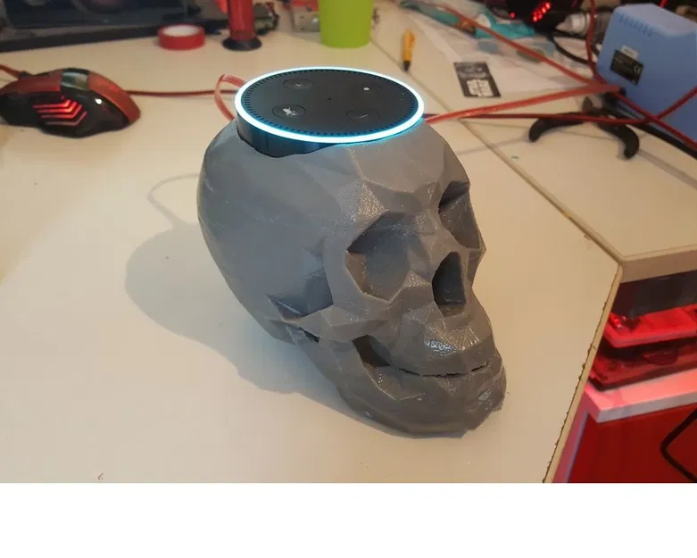 Kệ Giữ Echo Dot Hình Đầu Lâu Cho Alexa - Image 1