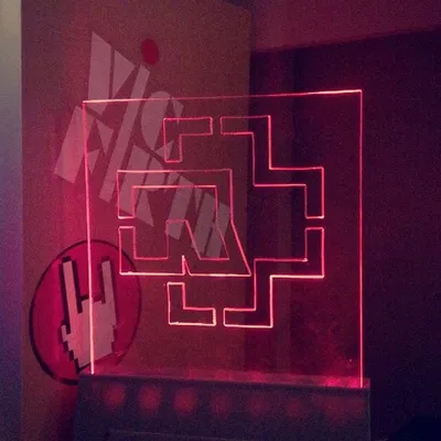 Biển hiệu đèn LED Rammstein bằng acrylic