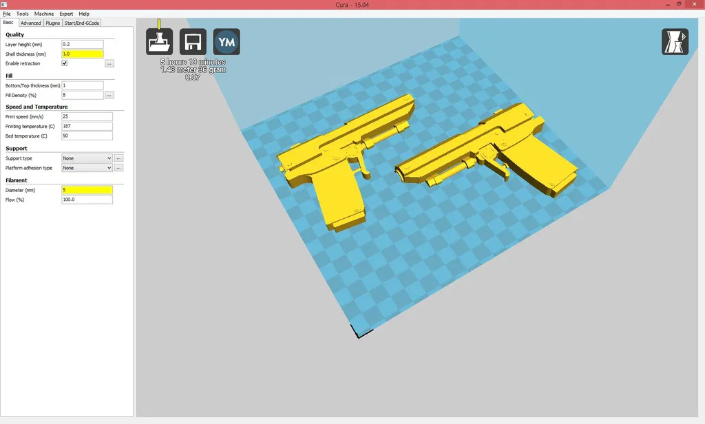 Súng lục bán tự động Rust (in 3D) - Image 12