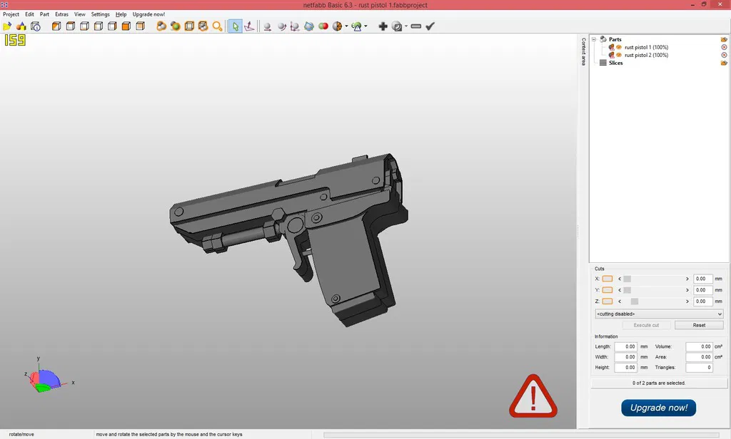 Súng lục bán tự động Rust (in 3D) - Image 13