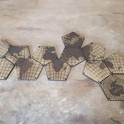 Quả Địa Cầu Đa Diện Đẹp Mắt