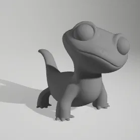 Mô Hình 3D Thằn Lằn Hoạt Hình