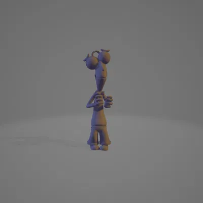 Mô hình 3D Nhân vật Sợ Hãi - Disney Inside Out