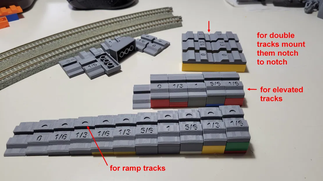 KatoUnitrack2Lego-Support (n-gauge) - Đế Nâng Ray Lên Lego - Image 2