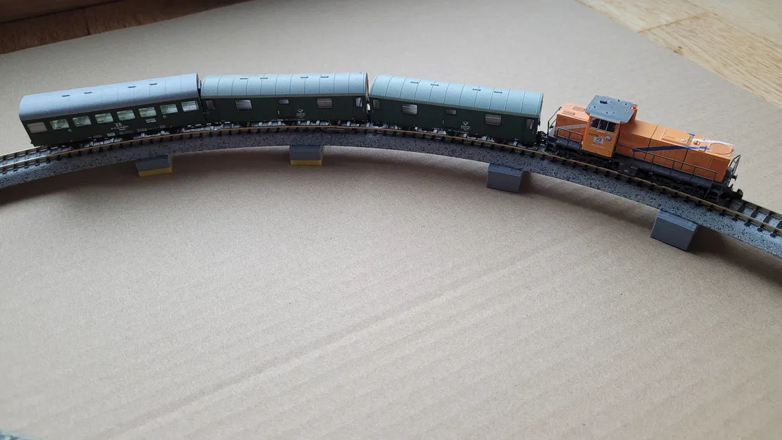 KatoUnitrack2Lego-Support (n-gauge) - Đế Nâng Ray Lên Lego - Image 3