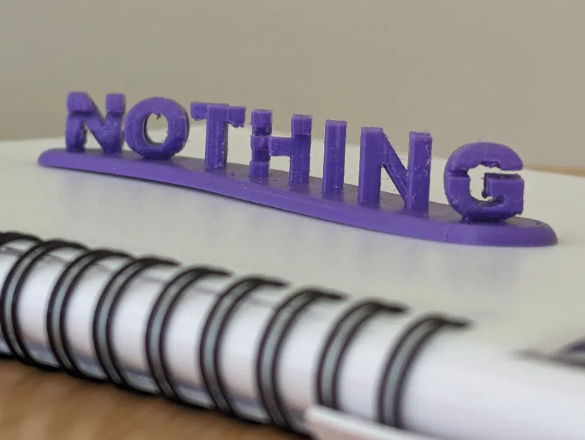 Chữ 3D Something Hoặc Nothing - Image 3