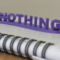 Chữ 3D Something Hoặc Nothing - Thumbnail 3